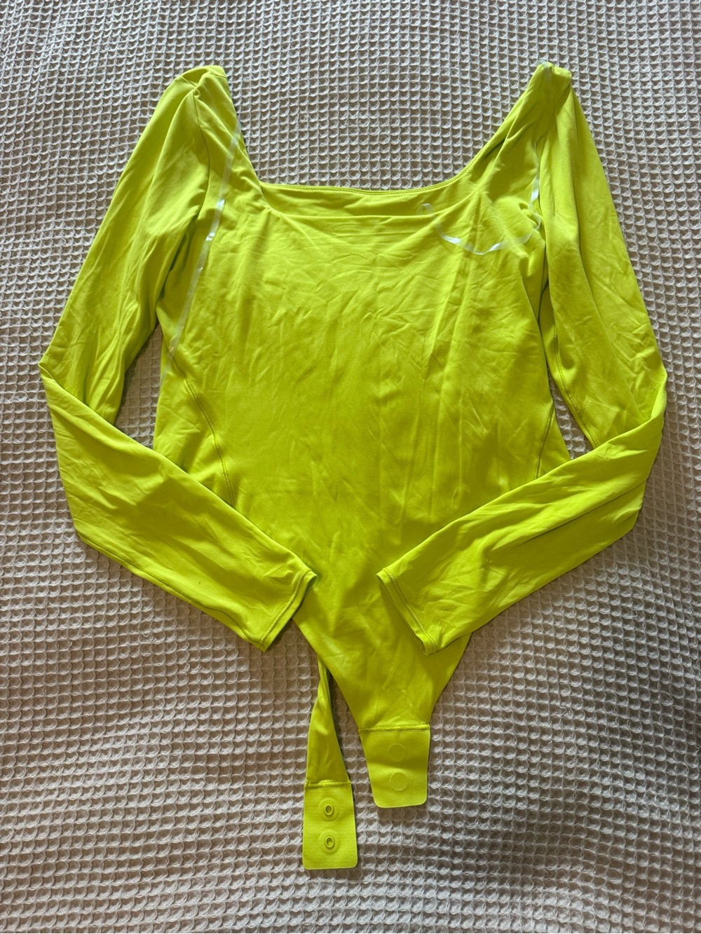 lululemon athletica Neon Lime Long Sleeve Bodysuit